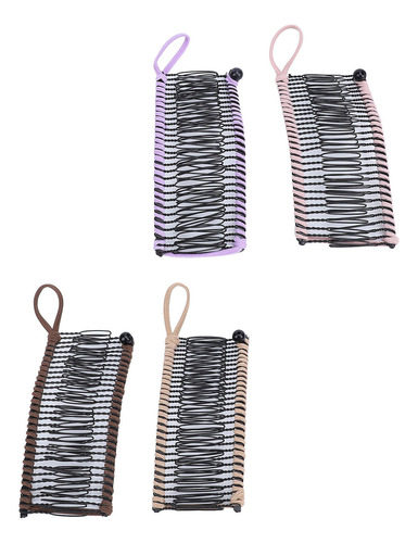 Peines Elásticos Clincher, 4 Piezas, Pinzas Para El Pelo Tip