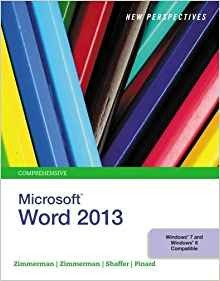 New Perspectives On Microsoft Word 2013, Comprehensive