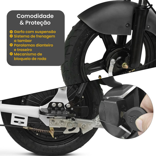 Bicicleta Elétrica Smart Mt-5 Motor 500w Bateria 48v 12ah Cor Preto