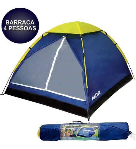 Barraca Iglu 4 Pessoas Mor + 01 Colchão De Casal Inflável.