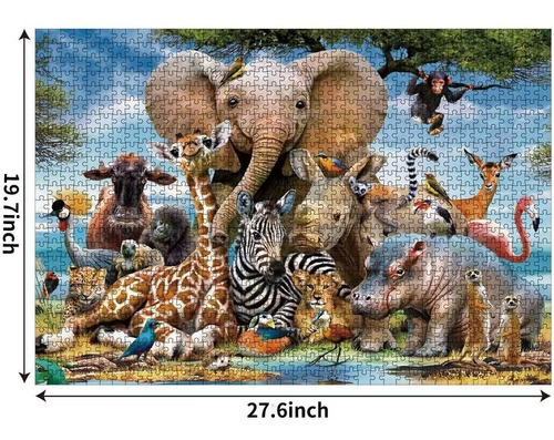 Rompecabezas Mundo Animal De 1000 Piezas Puzzle