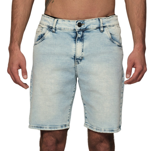 Bermuda Hombre Fiume Jeans Jean Elastizada Casillas Bermudas