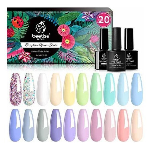 Kit De Esmalte De Uñas En Gel De 20 Piezas De Colores Paste