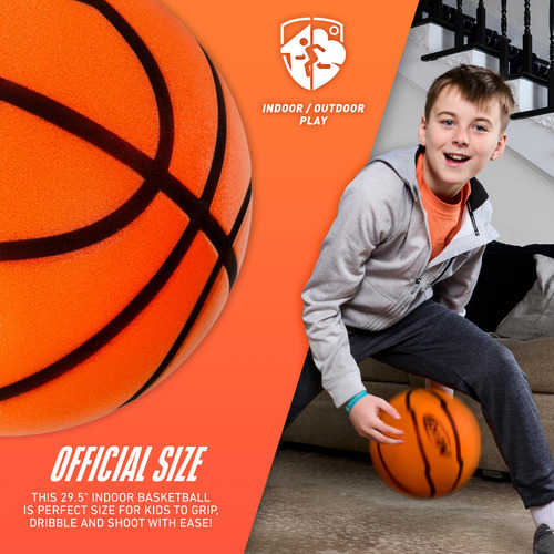 Basketball Nerf Quietcourt Silent Foam, Tamanho Oficial: 29,