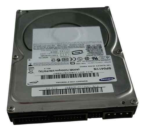 Disco Duro 40gb Samsung Ide (sp0411n) Plateado (Usado)
