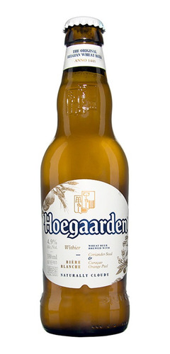 Imagem 1 de 1 de Cerveja Belga Hoegaarden Wit Blanche Witbier Long Neck 330ml