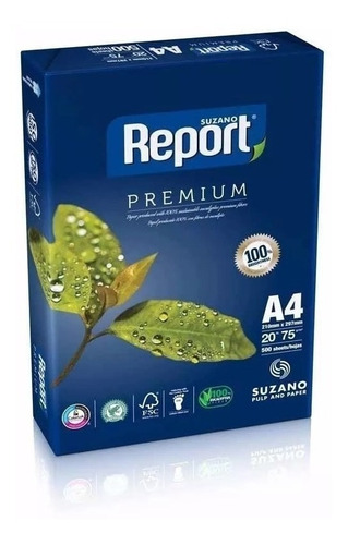 Resma Report A4 Premiun 21x29.7 75gr. Color Blanco