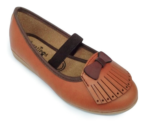 Zapato Niña Casual Flat Miel