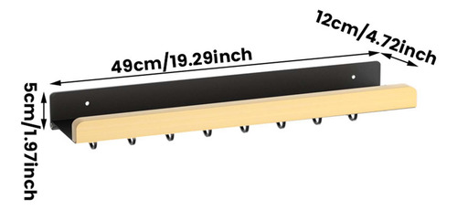 Estante Organizador De Especias, Montaje En Pared, 49cm