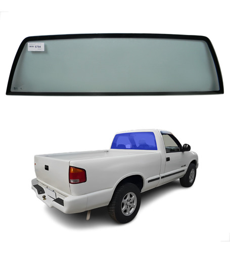 Vidro Traseiro Vigia Chevrolet S10 1995 A 2011 Tritemp