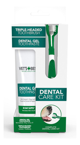 Vets Best Dog Pasta De Dientes, Limpieza De Dientes Y Kit D