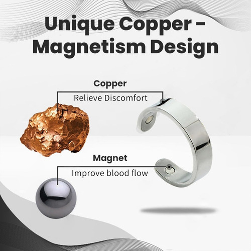 Elegante Anillo De Cobre Macizo, Anillo De Cobre Para Dedos