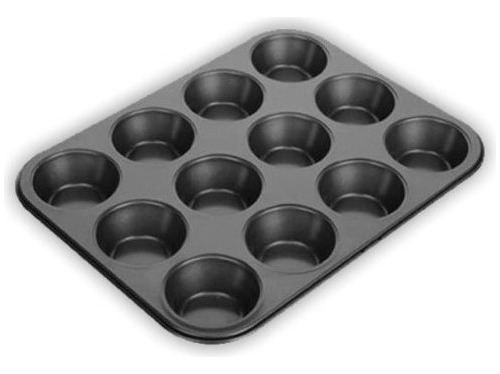 Molde Para 12 Muffins - Magdalenas O Cupcakes Teflonado