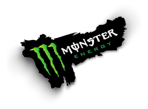 Monster Energy Grunge Sticker Adhesivo Auto Pegatina 20cm