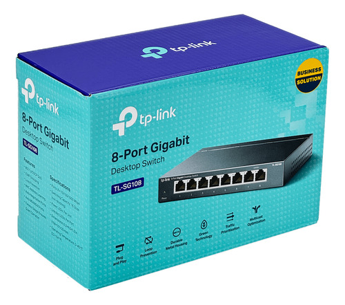 Tp-link Metalico 8-1000 Gigabit Switch No-admin No-rack Comp