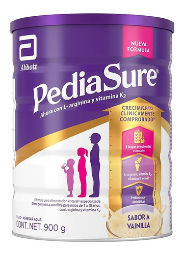 Pediasure Alimentación Especializada Vainilla En Polvo 900g