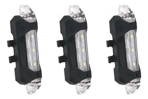 Juego 3 Luces Led Recargables Bicicleta