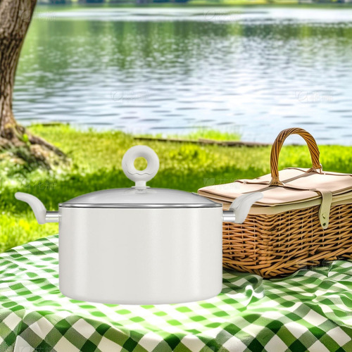 Olla Para Acampar Con Tapa De Cocina Ligera Cocinando Sopa
