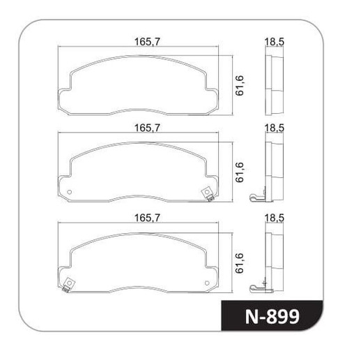 Juego Pastillas Freno X 4 Cobreq N-899