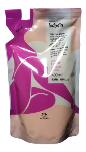 Natura Hidratante Corporal Tododia Repuesto Crema De 400 Ml Tipo De Envase  Repuesto Fragancia Avellana Y Cassis Tipos De Piel Todo Tipo De Piel