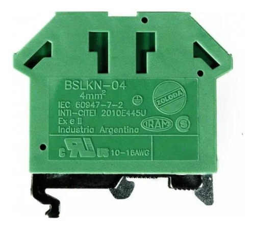 Borne De Puesta A Tierra Para Conductor De 4mm² X10