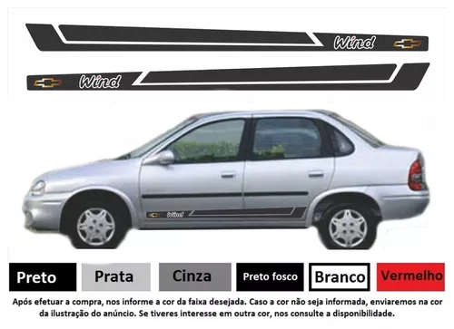 Adesivo Faixa Lateral Chevrolet Corsa Wind