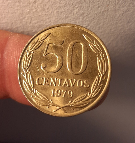 Moneda 50 Centavos. Chile, 1979.