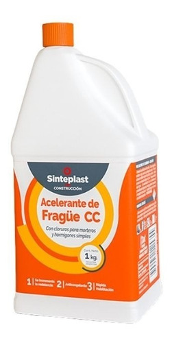 Acelerante Frague Instantaneo Con Cloruro 1kg Sinteplast