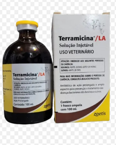Kit Com 2 Zoetis Terramicina La 50ml - Antibiótico Líquido
