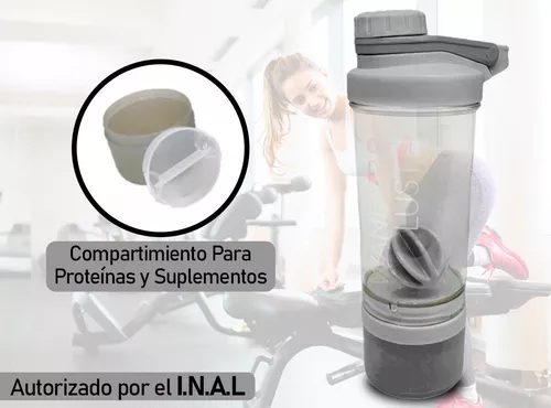 Vaso Deporte Shaker Mezclador Proteínas Pastillero Everlast