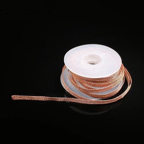 Malla Cinta De Cobre Para Desoldar 3mm X 1.5 Metros.