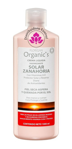 Crema Líquida Vigorizante Solar Zanahoria 1lt. Florigan 