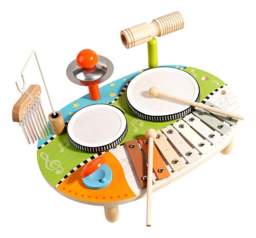 Conjunto De Bateria Xilofone Para Crianças, Kits De Bateria