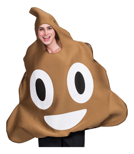 /disfraz Unisex De Halloween Con Emoticono De Popó Para