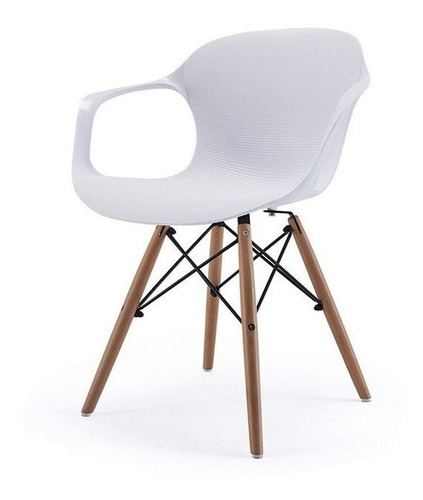 Silla Sillon Comedor Moderno Eames Jim Apoyabrazos X2 Envios