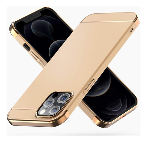 Funda Aiqaa Para iPhone 12/12 Pro Gold