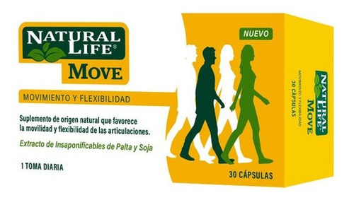 Suplemento em cápsulas vitamínicas Natural Life Bones and Joints Move