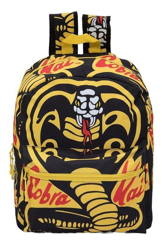 Mochila Cobra Kai 171207 Negro/amarillo Para Hombre Color Negro