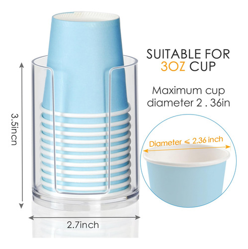 Dispensador De Vasos Lbting Para Vasos De Enjuague Bucal Des
