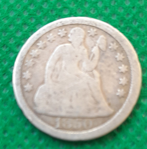 Moneda De One Dime (10 Centavos En Plata) Año 1850, Eeuu 