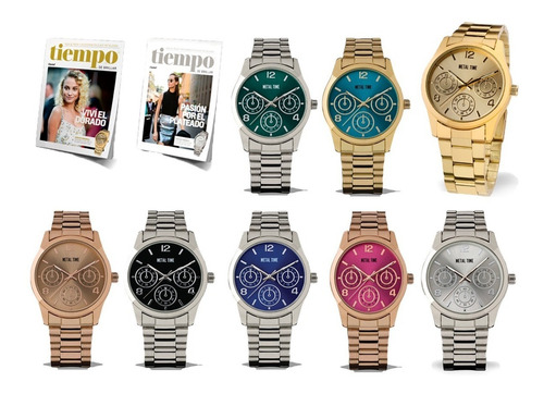 Clarín Colección Relojes Metálicos 