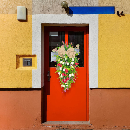 Djzh Sroje Simulación De Primavera De W Wreath Al Revés,