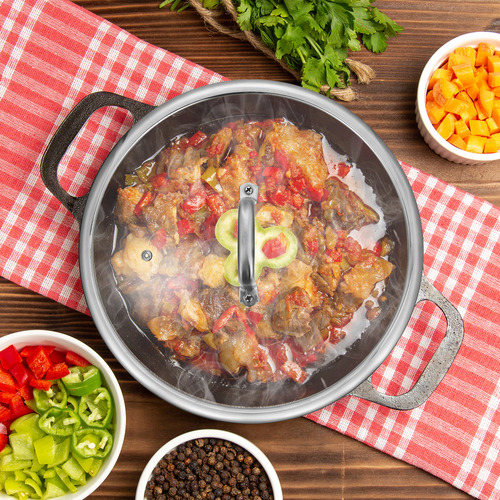 Tapa De Olla De Acero Inoxidable Para Hornos Microondas