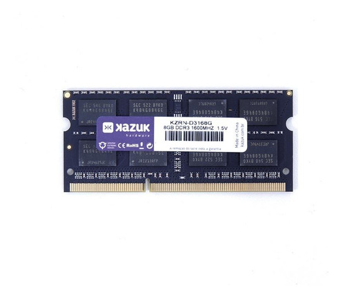 Memória RAM 8GB 1x8GB Kazuk KZRN-D3168G