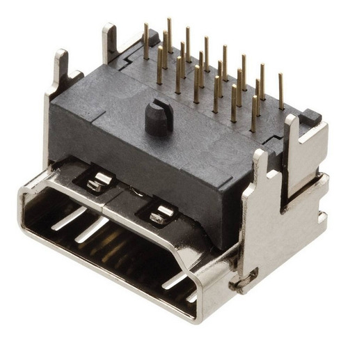 Imagem 1 de 3 de 3 Unids Conector Hdmi Fêmea 90º Placa Tv Lcd Pci Perfurada