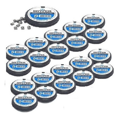 Kit 20 Pote Chumbinho Snyper Diabolô 5.5mm (total 2,500 Un)