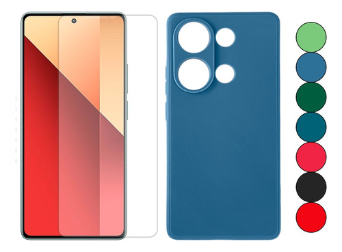 Funda Case Silicona Para Xiaomi Note 13 Pro 4g + Vidrio 9h