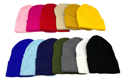 Gorros Rocky X 12 Unidades Lisos Varios Colores