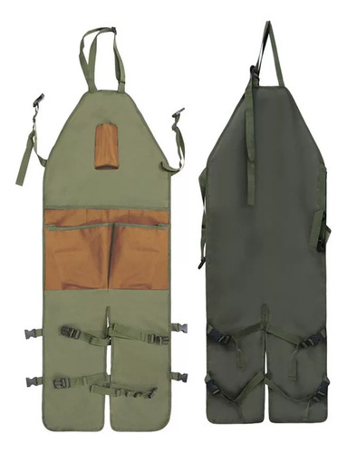 Delantal De Piernas Impermeables De Bolsillo Múltiple Oxford