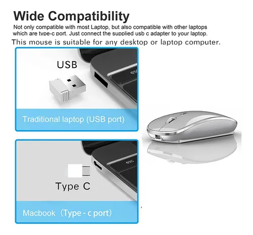 Mouse Inalámbrico Jetta Para Macbook Pro/air, Portátil, Escr